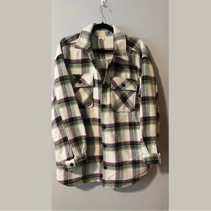 NWOT Plaid Shacket